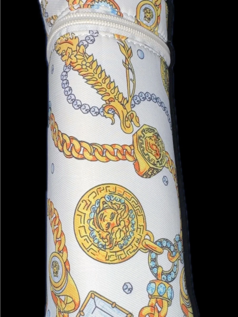Versace Insulated Baby Printed Feeding Bottle Holder w/ Branded Zipper